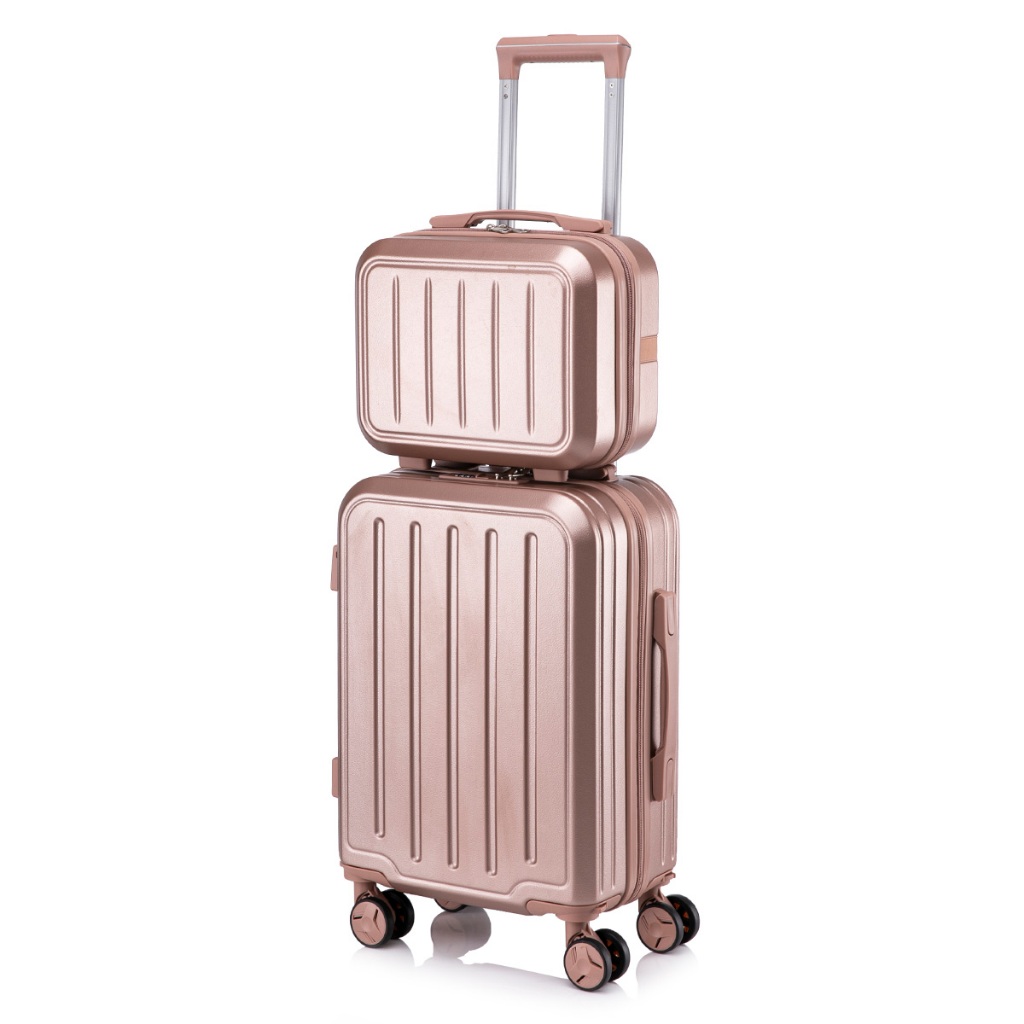 Conjunto Mala De Viagem 10KG E Frasqueira Cadeado TSA Roda Dupla 360° ATP92-2