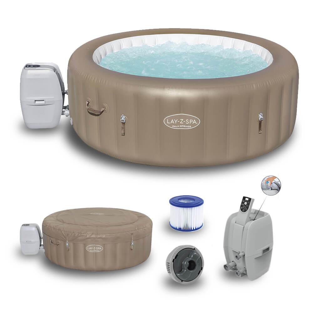 Banheira Ofurô Spa Inflável Palm Springs 916L + Bomba Aquecedora+ Capa Bestway