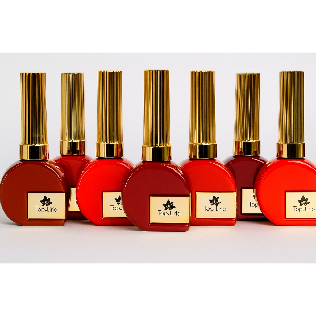 Kit 6 Esmalte Gel Led Uv Lirio Nail Gel Soak Off Color Coat 18ml Uv/Led Cores Novas Vivas E Vibrantes