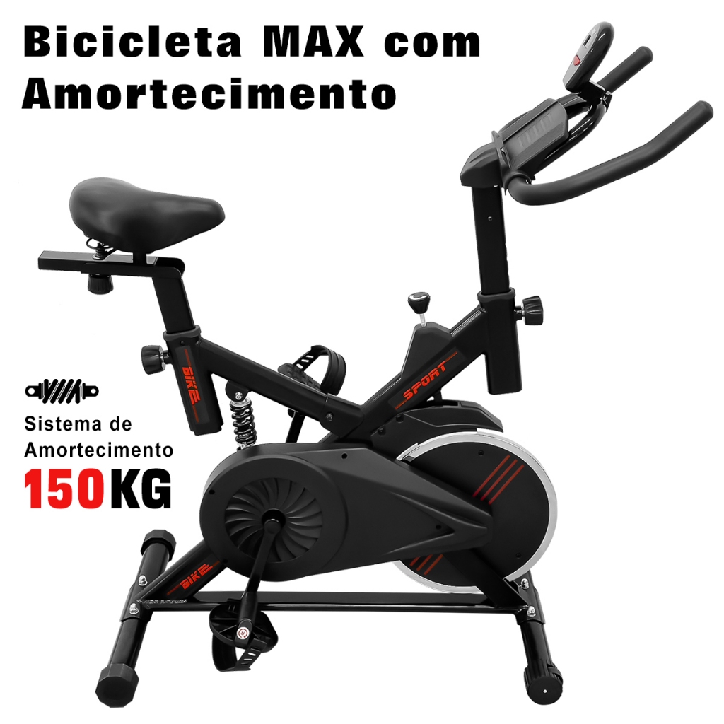 Bicicleta Ergométrica Spinning Bike Academia Fitness Profissional 120kg