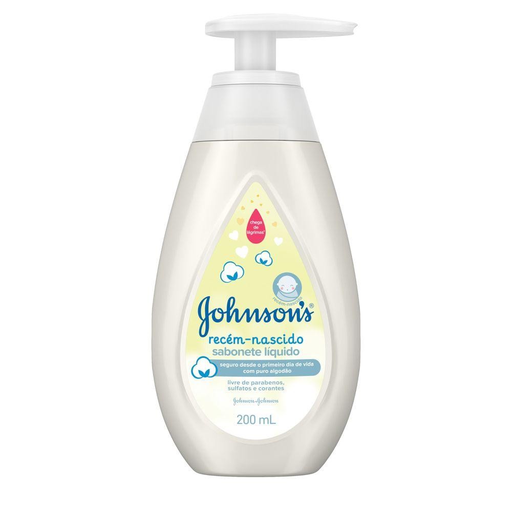 Sabonete Líquido Johnson's Baby Recém Nascido 200ml