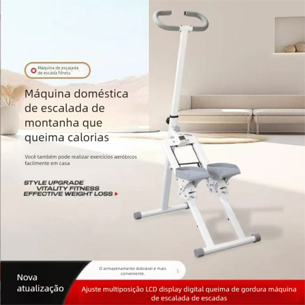Equipamento de fitness inteligente dobrável e multifuncional para queima de gordura--6255