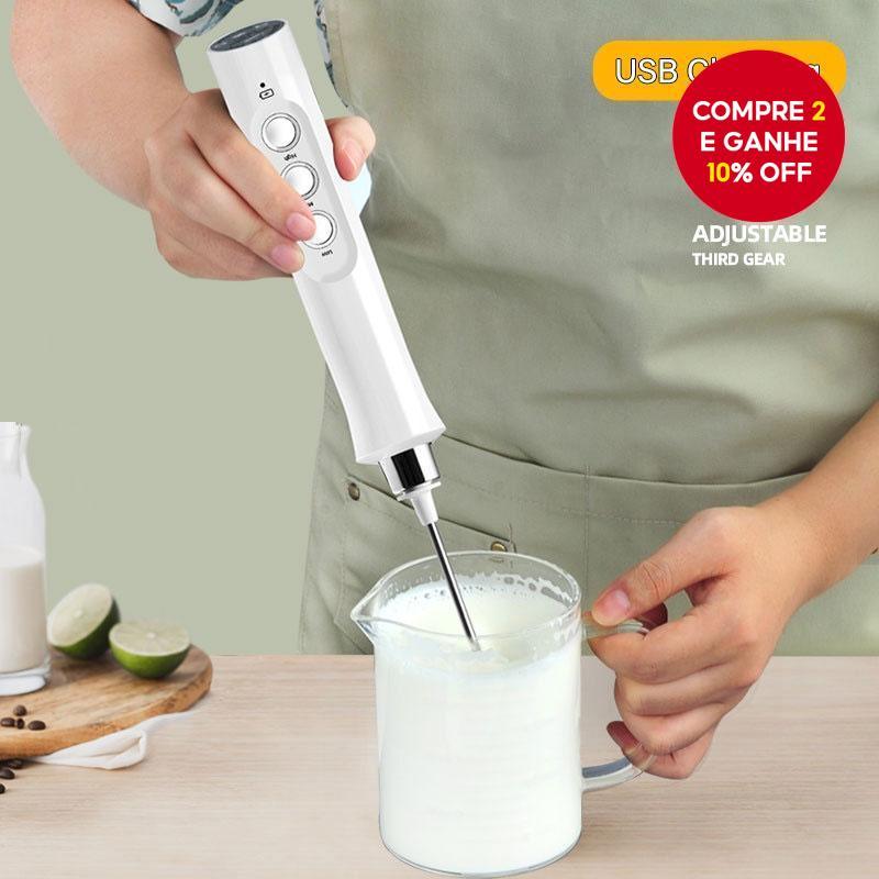 Batedor De Ovos Elétrico , Espuma De Leite , 3 Em 1 , Recarregável , Misturador De Bebidas , Varinha De Café