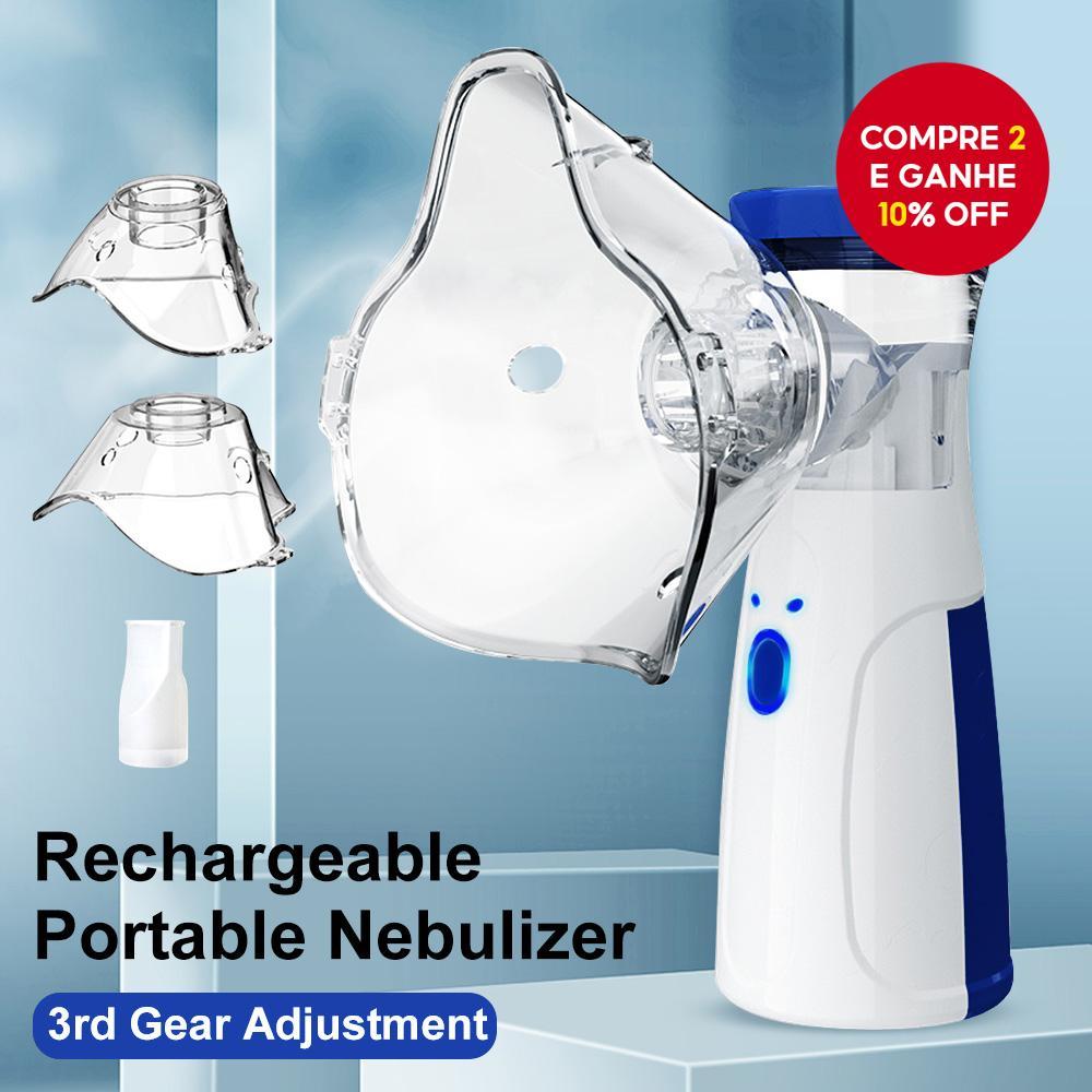 Máquina Portátil Nebulizadora Para Crianças Adultas Atomizador Inalador De Asma (Enviado Sem Baterias)