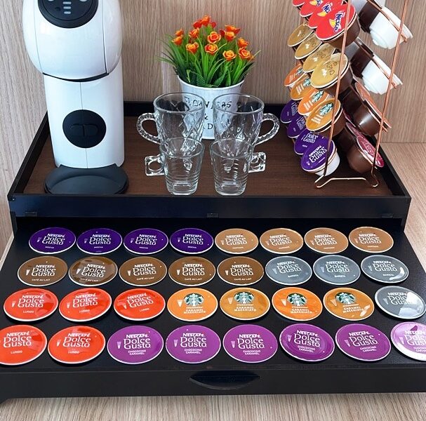 Bandeja Porta Capsula Dolce Gusto 3 Corações Nespresso Cantinho do Café Cafeteira