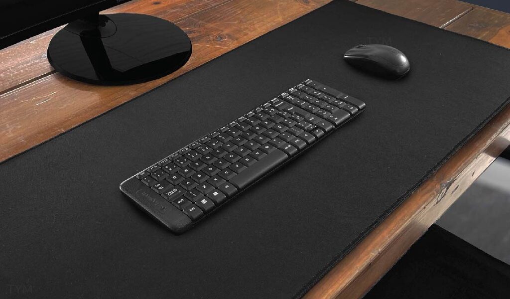 Mousepad Gamer Preto Sem Desenho Extra Grande 90 X 40 Cm