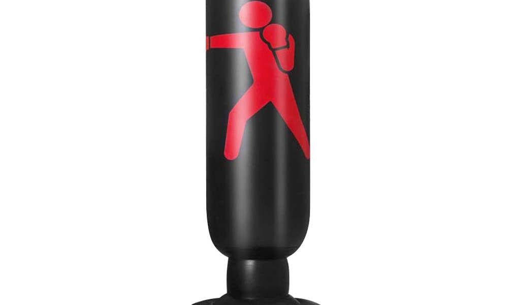 Saco de Pancada Inflável 1,50 m – Boxe, Muay‑Thai, Crossfit – Treino em Casa