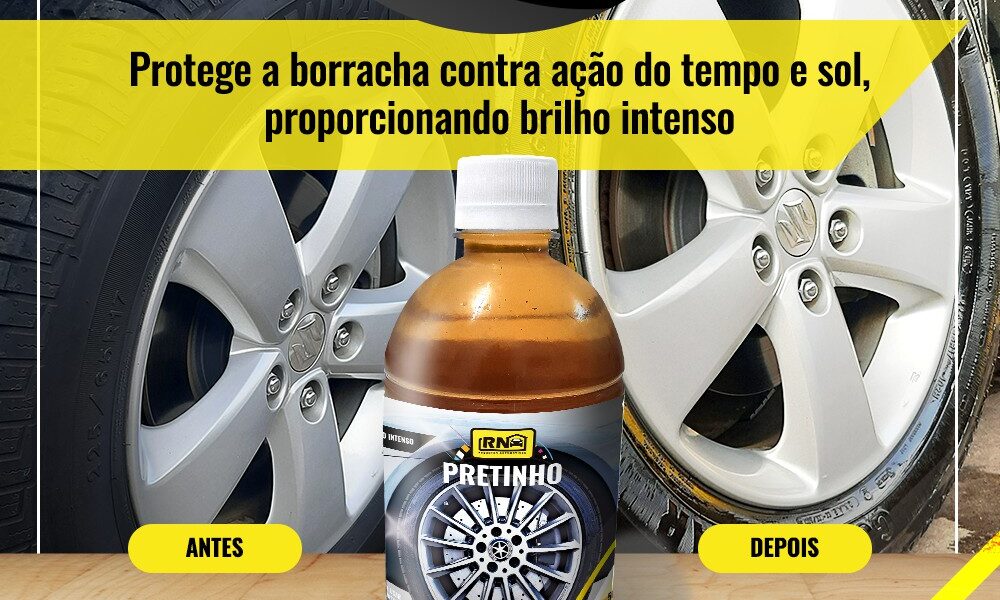 Pretinho Baba de Camelo Limpa Pneu Automotivo 500ml