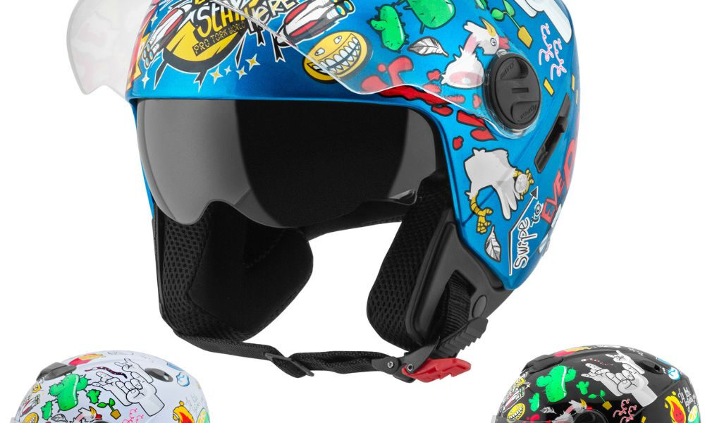 Capacete Moto Aberto New Atomic Universe Lançamento Oferta