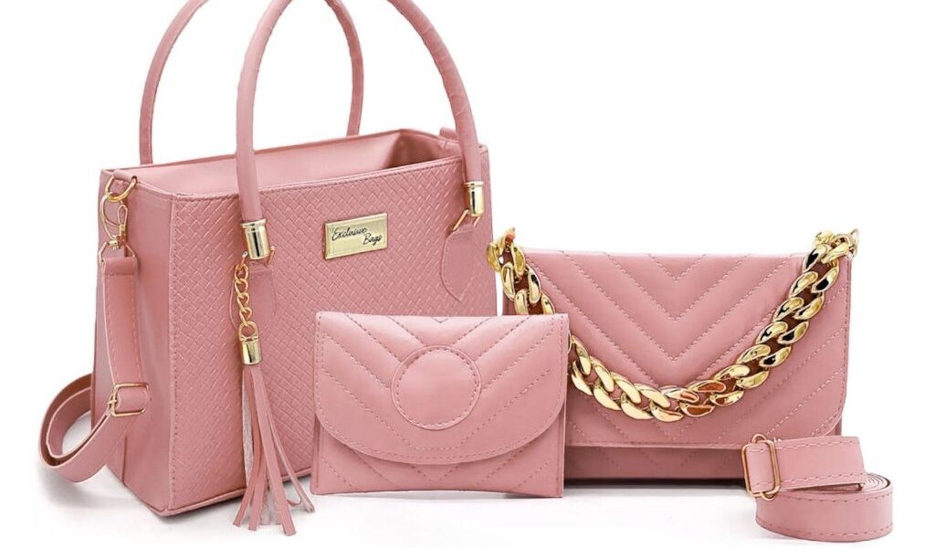 Kit Bolsas Femininas 3 Peças Tote e Tiracolo Com Porta Documentos