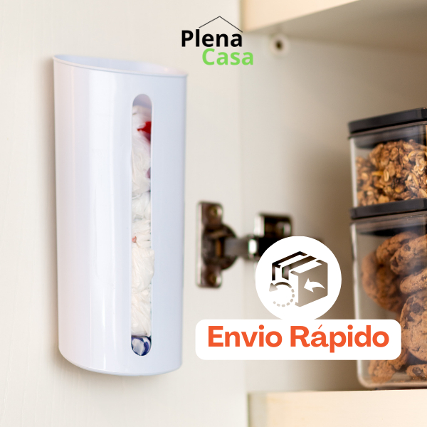 Porta Sacola Dispenser de Parede Puxa Saco Envio Rápido