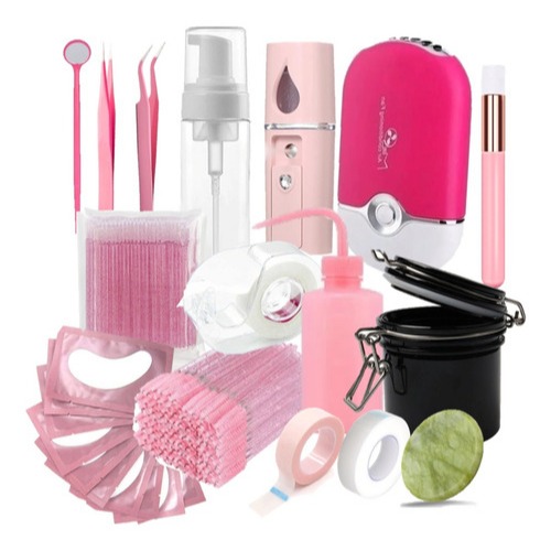 Kit Completo Iniciante Para Extensão e Alongamento De Cílios