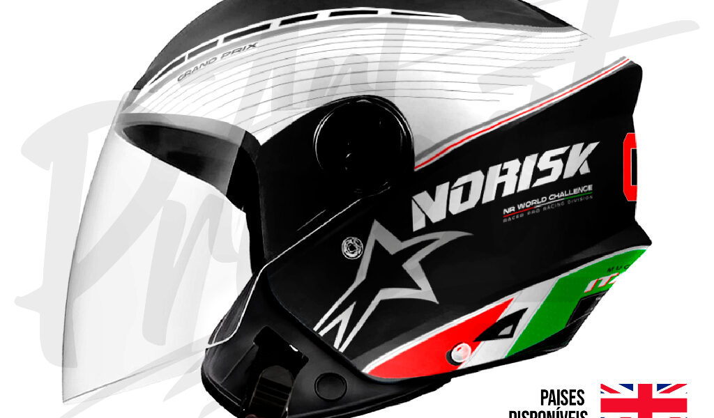 Capacete NEW LIBERTY 3 - Personalizado Norisk GrandPrix