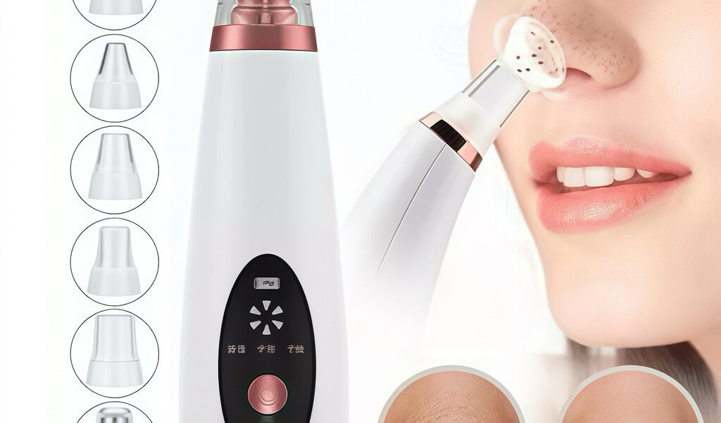 Limpador Elétrico Removedor De Cravos E Poros Elétrico Recarregável Usb Com 6 Pontas De Limpeza