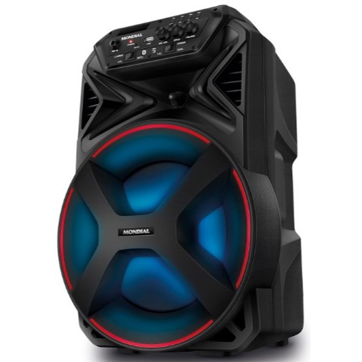 Caixa de Som Amplificada Portátil Mondial Bluetooth Rádio FM CM-250