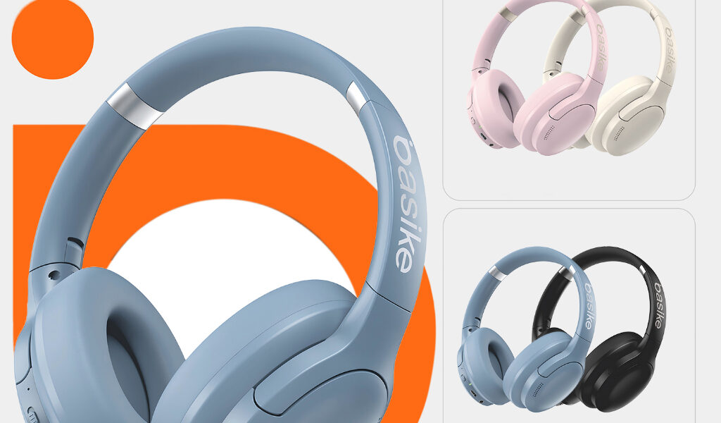 Basike fone sem fio bluetooth ANC headphone sem fio dobráveis A qualidade de som Bluetooth 4.3HiFi