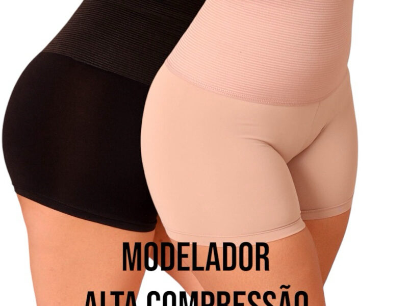 Bermuda Modeladora Anágua Cinta Short Feminino Modelador Alta Compressão Reduz Medidas pos parto