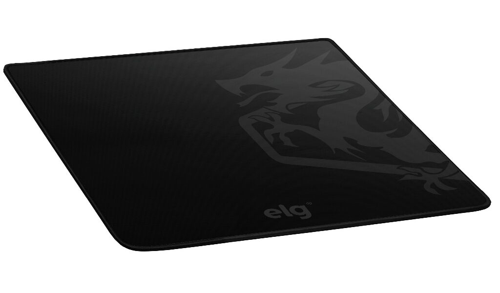 Mousepad Gamer Merak Speed, Médio 40x30cm, Borda Costurada, Base Antiderrapante, Preto, MPMM, ELG