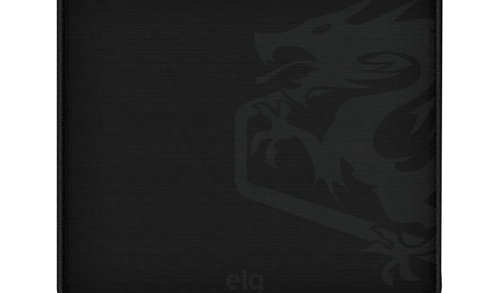 Mousepad Gamer Merak Speed, Grande 45x40cm, Borda Costurada, Base Antiderrapante, Preto, MPML, ELG