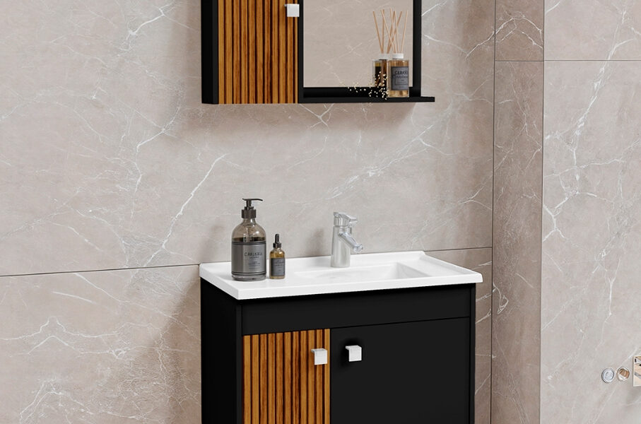 Gabinete/Armario COMPLETO para Banheiro Muni - Várias Cores