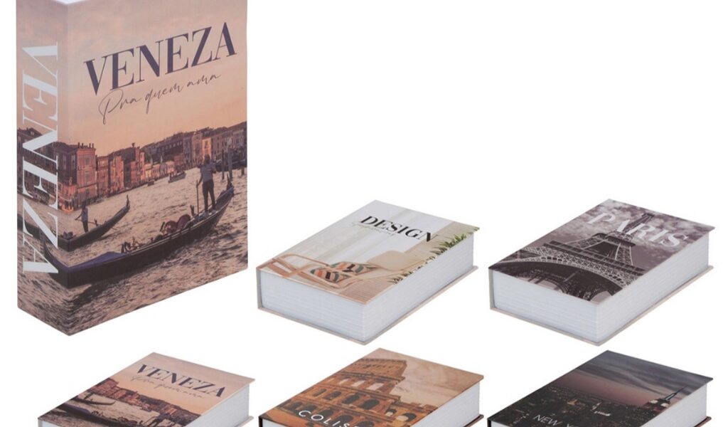 Cofre Camuflado Com 2 Chaves Porta Joias Formato De Livro Discreto e Camuflado