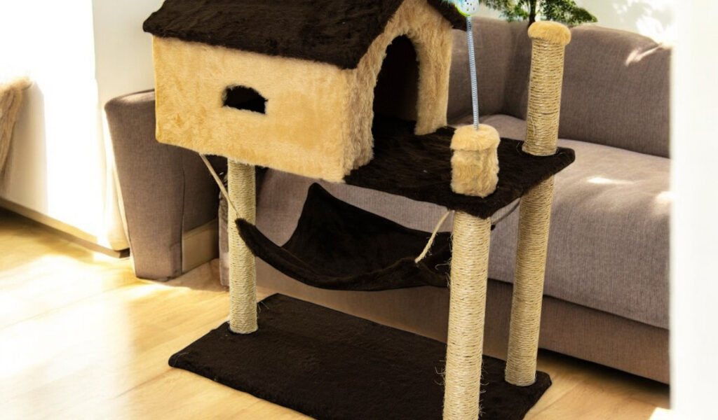 Arranhador Para Gatos Com Casinha Playground