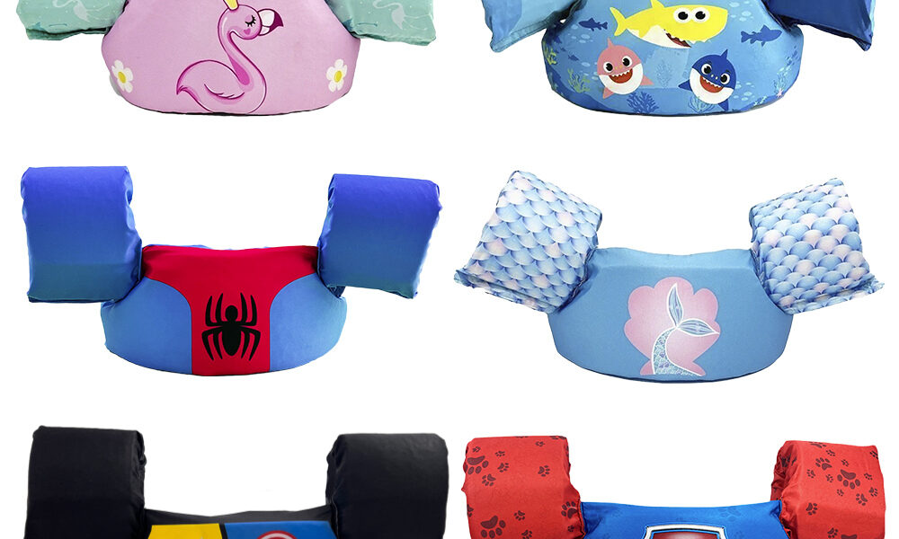 Boia infantil de natação colete flutuante de 1 a 6 anos