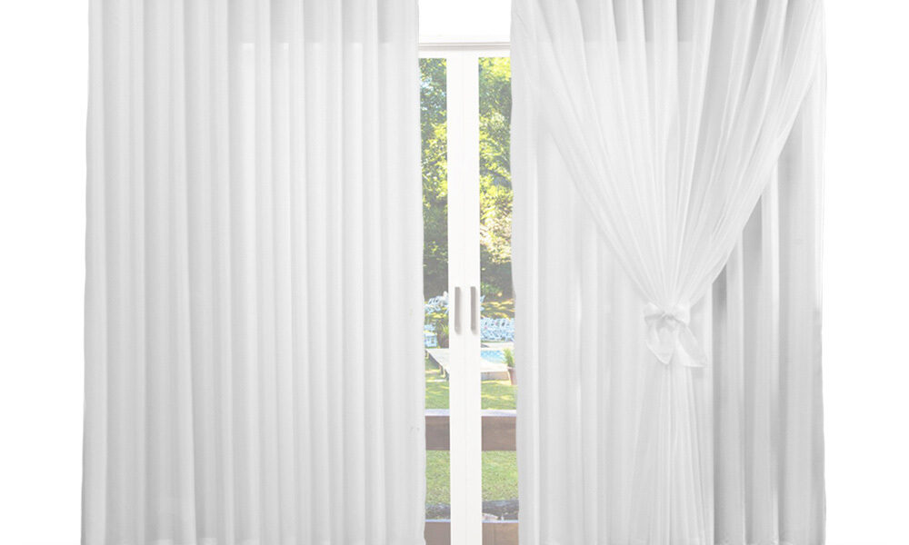 Cortina de Microfibra com voil 6,00 x 2,70 para quarto sala - Decoração de Casa e Apartamento