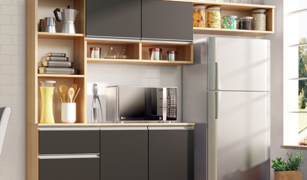 Armário Cozinha Compacta Sol 5 Portas 1 Gaveta