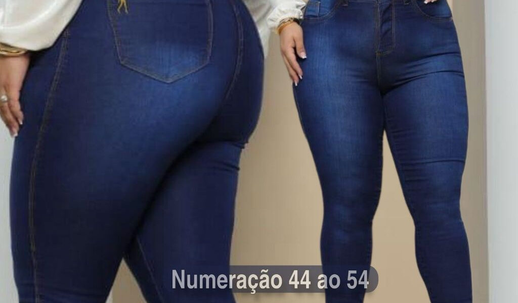 Calça Jeans Plus Size Com Elastano Super Conforto 44 ao 54