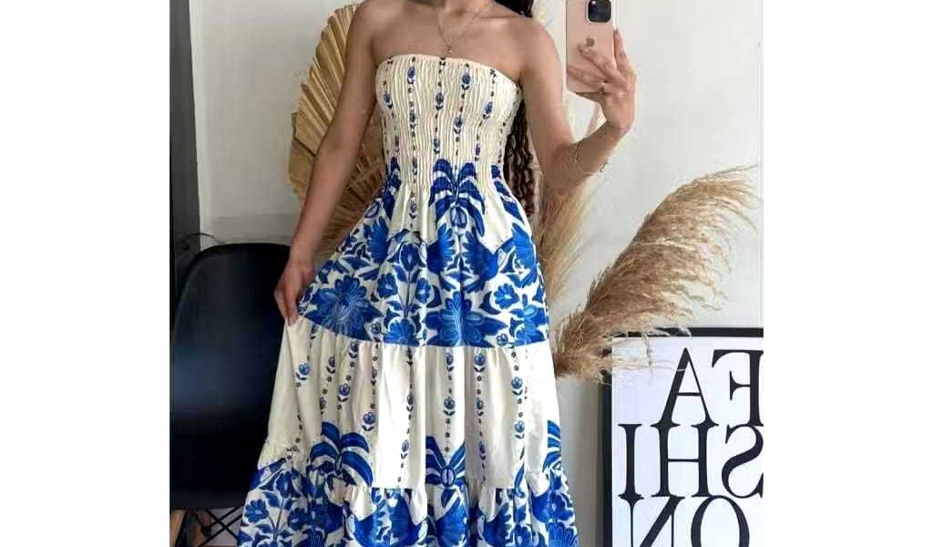 VESTIDO ESTAMPADO TOMARA QUE CAIA