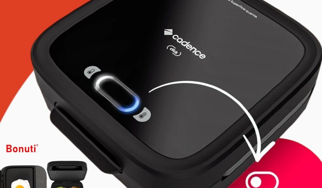 Sanduicheira Cadence Grill Click San400 Elétrica Antiaderente Crepeira Misteira Chapa Portátil Ovo