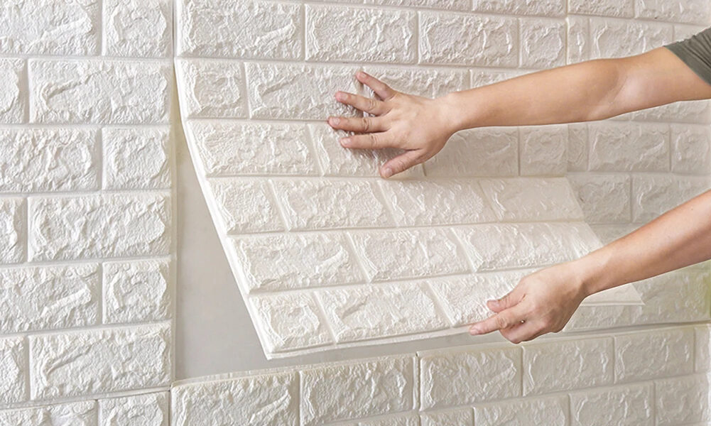 Kit 30 Placas 3D Tijolinho Adesivo Parede Autocolante Lavável Banheiro Sala Cozinha Quarto