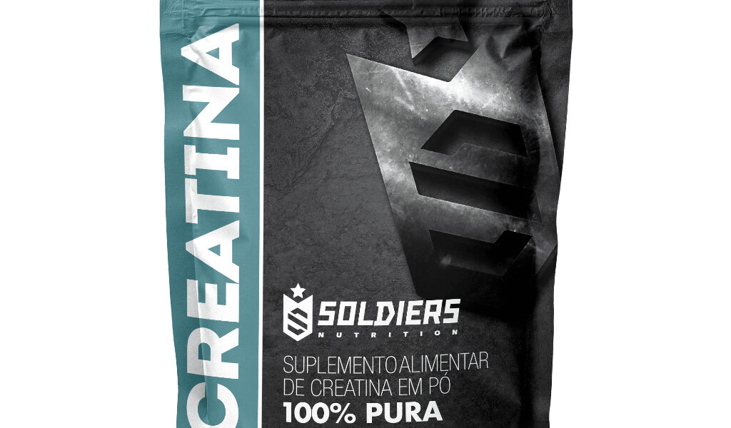 Creatina Monohidratada 600g 100% Pura Importada Soldiers Nutrition Suplemento Performance Muscular Força