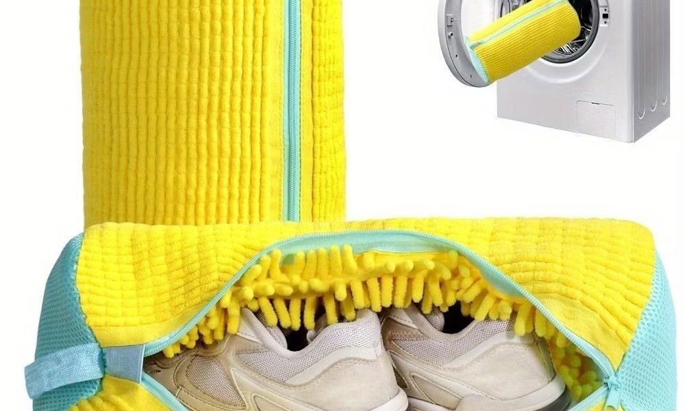 Bolsa de Lavar Tênis Sapatos Malha Lavanderia Anti Deformação