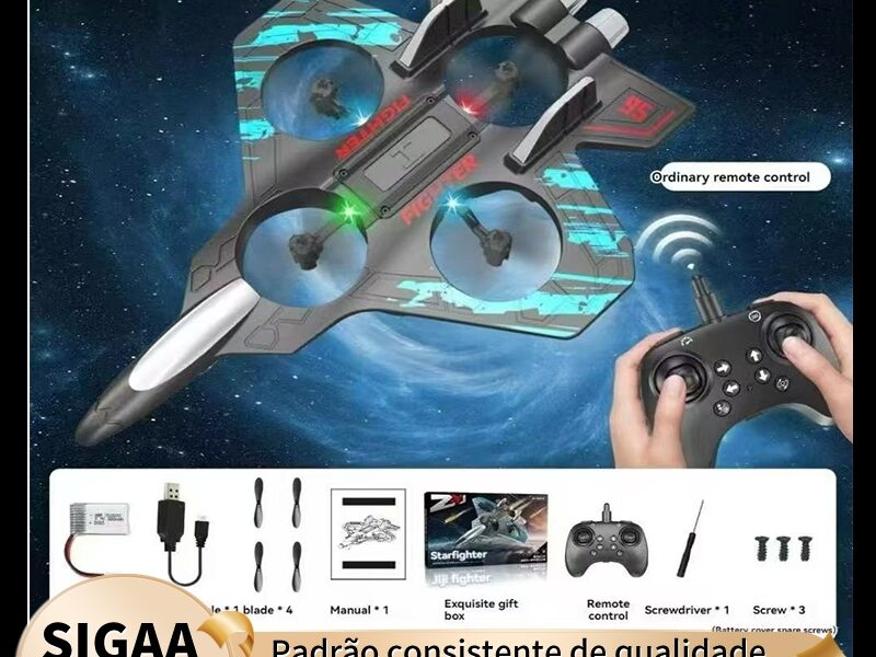 Avião Drone Combat Aircraft Controle Remoto 2.4ghz 4 Motores