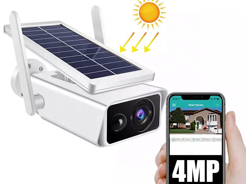 Câmera solar externa IP a Prova D'agua recarregável Energia solar visão noturna Wifi Full Hd bivolt