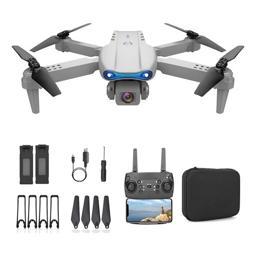 DLI Drone E99 Pro Dual Hd Câmera 2 Baterias Cor Cinza