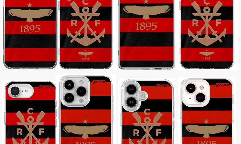 Capa Capinha Gocase Flamengo Origens 1895 - Modelos IPhones e Samsung (Escolha uma das estampas)
