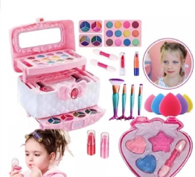 Maquiagem Infantil para Meninas com Pincéis Blogueirinha