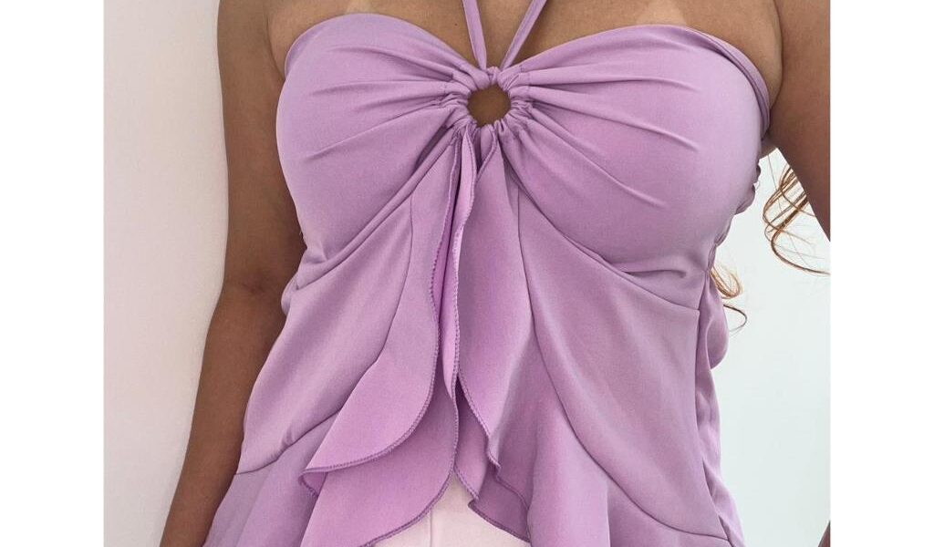 Blusinha Cropped Bata Borboleta Feminina