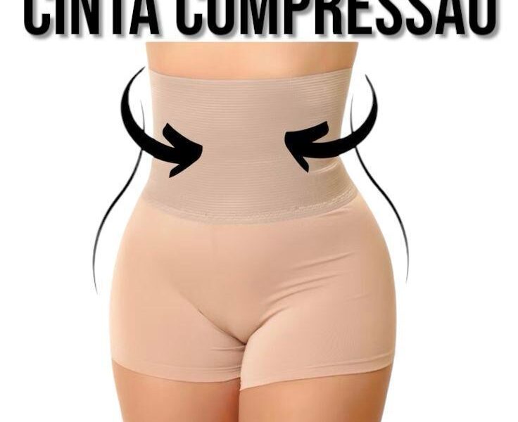 Short Modelador Cinta Compressão Segunda Pele Redutora De Medidas Bermuda Feminino Confortável
