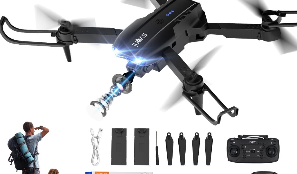 INOVA Drone Quadcopter Profissional Helicóptero HD Câmeras Remoto Drone quadcopter Dobrável Com Bolsa De Transporte