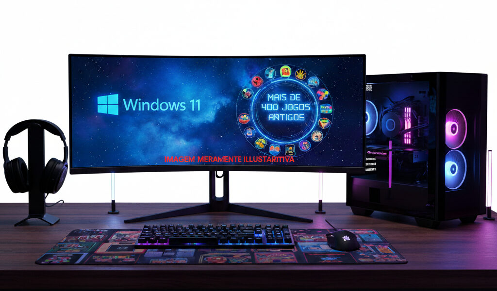 KIT PC COMPUTADOR COMPLETO COM MONITOR - TECLADO - MOUSE - LEIA A DESCRIÇÃO