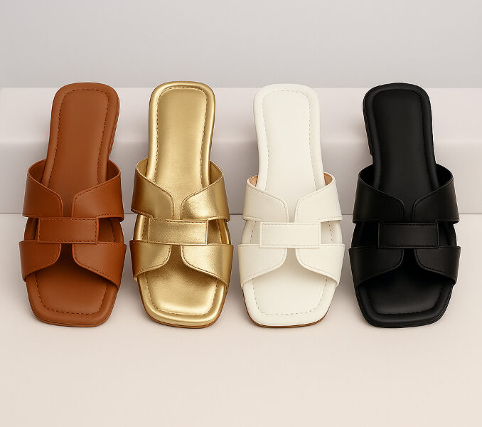 Sandália Rasteira Feminina H Moderna