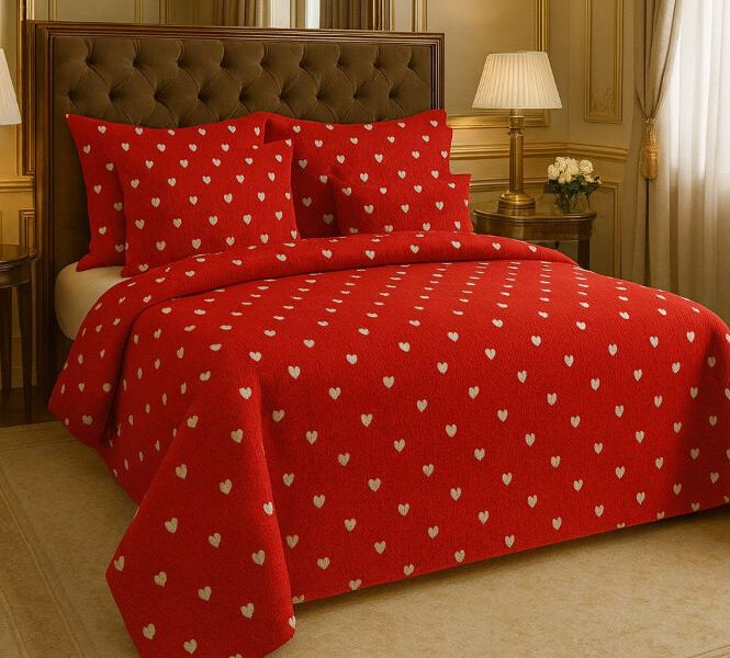 Cobre Leito Piquet Queen-Casal-Solteiro-King - Lindas Estampas