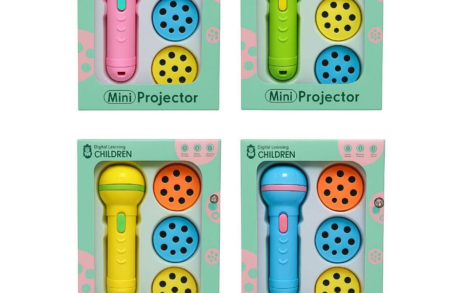 Projetor Infantil de Animais para Crianças Lanterna 24 Animais Diferentes