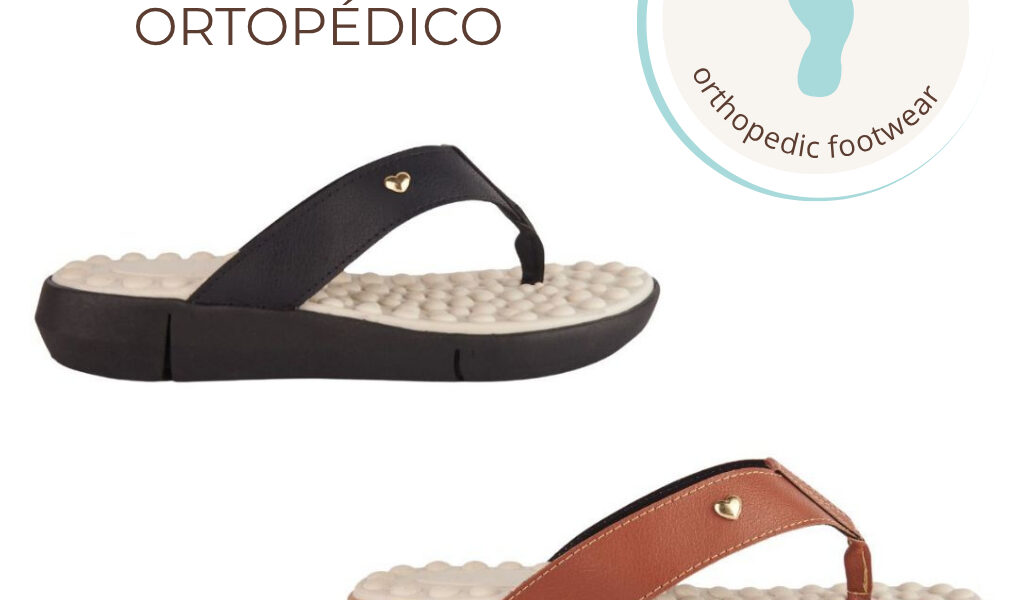 Chinelo Feminino Ortopédico Sandália Tamanco Sola Massageadora Esporão Fascite Original Confortável
