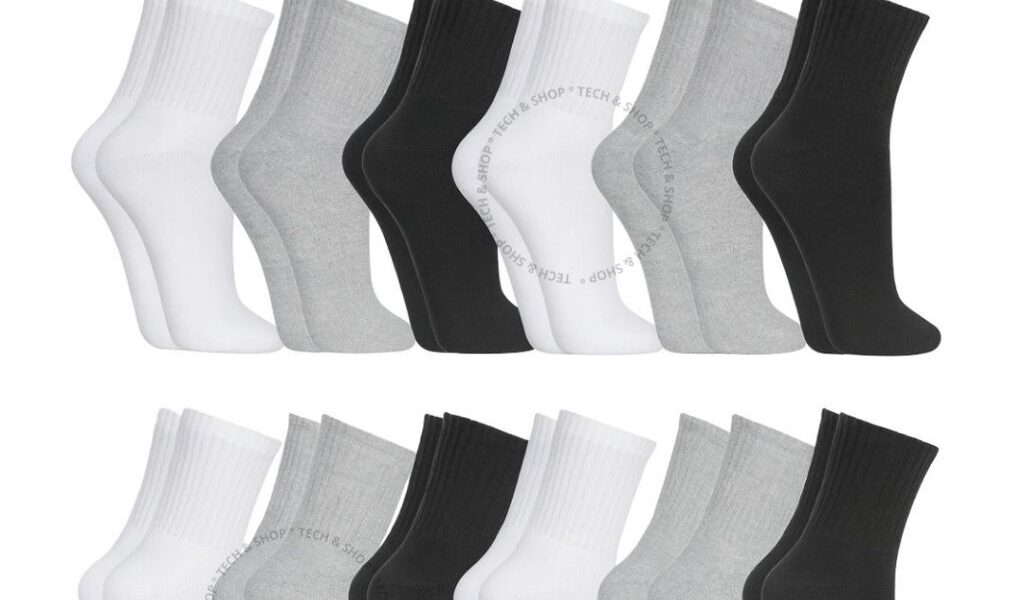 Kit Ate 15 Pares Meia Cano Alto Algodão Unissex 36-42