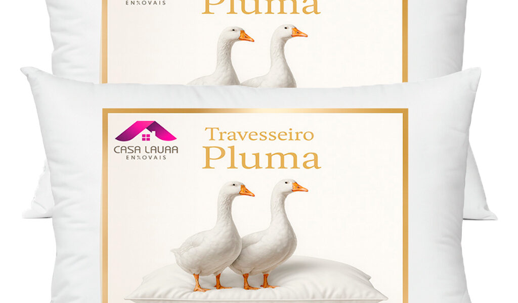 Kits Travesseiros Penas e Plumas De Ganso 70x50 Antialérgico Antiácaro Preço Baixo